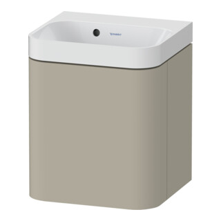 Duravit Meuble vasque Happy D.2 Plus 40x36 cm, 1 T, à droite, sans trou, Taupe mat