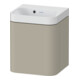 Duravit Meuble vasque Happy D.2 Plus 40x36 cm, 1 T, à droite, sans trou, Taupe mat-1