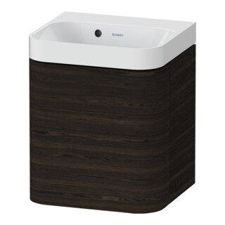 Duravit Meuble vasque Happy D.2 Plus 40x36 cm, 1 T, à gauche, sans trou, noyer satiné