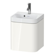 Duravit Meuble vasque Happy D.2 Plus 40x36 cm, 1 tiroir, raccord à droite, avec trop-plein, blanc brillant