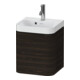 Duravit Meuble vasque Happy D.2 Plus 40x36cm, 1 T, à droite, avec trop-plein, noyer huilé-1