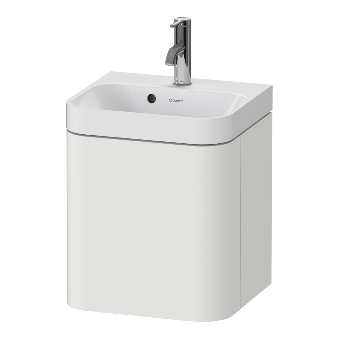 Duravit Meuble vasque Happy D.2 Plus 40x36cm, 1 T, à gauche, avec HL, blanc s-mat