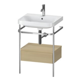 Duravit Meuble vasque Happy D.2 Plus 57,5x49 cm, 1 mitigeur, 1 tiroir