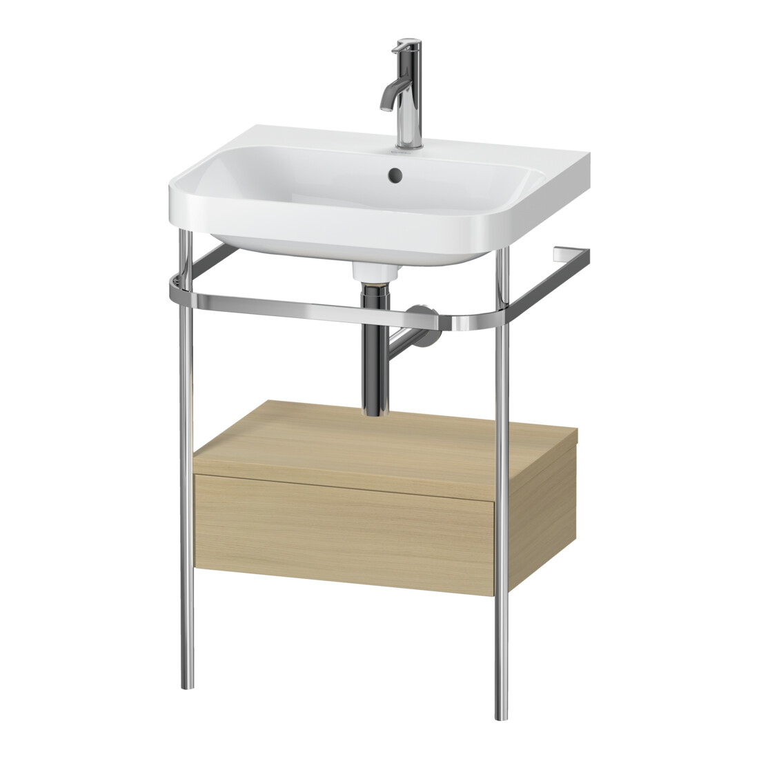 Duravit Meuble vasque Happy D.2 Plus 57,5x49 cm, 1 mitigeur, 1 tiroir