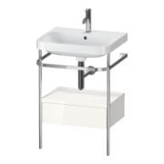 Duravit Meuble vasque Happy D.2 Plus 57,5x49 cm, 1 robinet, blanc brillant, 1 tiroir