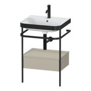 Duravit Meuble vasque Happy D.2 Plus 57,5x49 cm, 1 robinet, plan, 1 tiroir