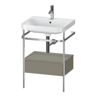 Duravit Meuble vasque Happy D.2 Plus 57,5x49 cm, 1 T, avec console, 1 tiroir