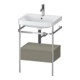 Duravit Meuble vasque Happy D.2 Plus 57,5x49 cm, 1 T, avec console, 1 tiroir-1