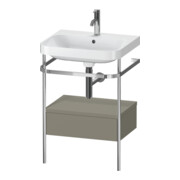 Duravit Meuble vasque Happy D.2 Plus 57,5x49 cm, 1 T, avec console, 1 tiroir