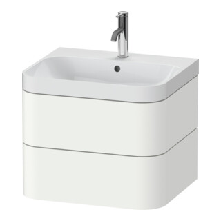 Duravit Meuble vasque Happy D.2 Plus 57,5x49 cm, 1 T, blanc mat, 2 tiroirs