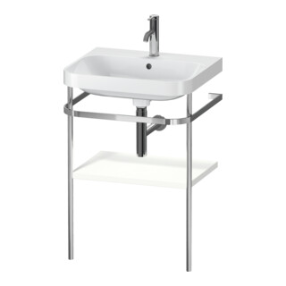 Duravit Meuble vasque Happy D.2 Plus 57,5x49 cm, 1 T, blanc mat, avec console