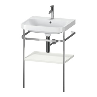 Duravit Meuble vasque Happy D.2 Plus 57,5x49 cm, 1 T, blanc mat, avec console