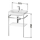 Duravit Meuble vasque Happy D.2 Plus 57,5x49 cm, 1 T, blanc mat, avec console