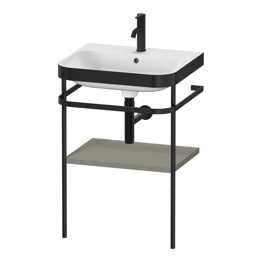 Duravit Meuble vasque Happy D.2 Plus 57,5x49 cm, 1 t-l, st-g s-mat, avec console