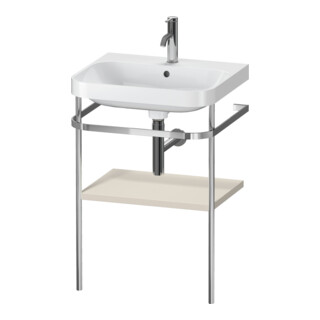 Duravit Meuble vasque Happy D.2 Plus 57,5x49 cm, 1 T, taupe mat, avec console