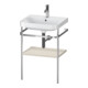 Duravit Meuble vasque Happy D.2 Plus 57,5x49 cm, 1 T, taupe mat, avec console-1