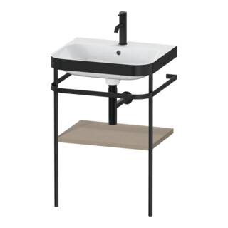 Duravit Meuble vasque Happy D.2 Plus 57,5x49 cm, 1 trou, blanc, avec console métal