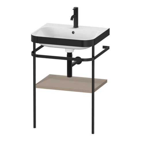 Duravit Meuble vasque Happy D.2 Plus 57,5x49 cm, 1 trou, blanc, avec console métal