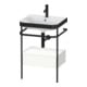 Duravit Meuble vasque Happy D.2 Plus 57,5x49 cm, 1 trou, blanc mat, avec console, 1 tiroir-1