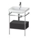 Duravit Meuble vasque Happy D.2 Plus 57,5x49 cm, 1 trou, gris, avec console, 1 tiroir-1
