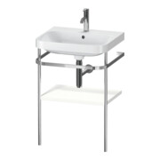 Duravit Meuble vasque Happy D.2 Plus 57,5x49 cm, 1 trou robinet, blanc mat, avec console