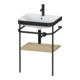 Duravit Meuble vasque Happy D.2 Plus 57,5x49 cm, 1 trou robinet, œil médit., avec console-1