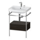 Duravit Meuble vasque Happy D.2 Plus 57,5x49 cm, 2 trous, blanc, avec console, 1 tiroir-1