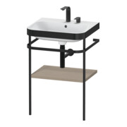Duravit Meuble vasque Happy D.2 Plus 57,5x49 cm, 2 trous, blanc, avec console métal