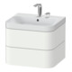 Duravit Meuble vasque Happy D.2 Plus 57,5x49 cm, 2 trous, blanc mat, 2 tiroirs-1