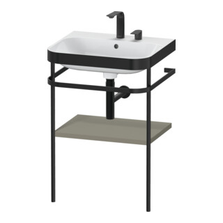 Duravit Meuble vasque Happy D.2 Plus 57,5x49 cm, 2 trous, blanc mat, avec console