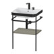 Duravit Meuble vasque Happy D.2 Plus 57,5x49 cm, 2 trous, blanc mat, avec console-1