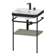 Duravit Meuble vasque Happy D.2 Plus 57,5x49 cm, 2 trous, blanc mat, avec console