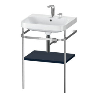 Duravit Meuble vasque Happy D.2 Plus 57,5x49 cm, 2 trous, bleu mat, avec console