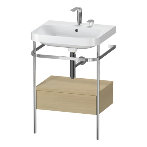 Duravit Meuble vasque Happy D.2 Plus 57,5x49 cm, 2 trous, Me E, avec console, 1 tiroir