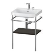 Duravit Meuble vasque Happy D.2 Plus 57,5x49 cm, 2 trous, noyer, avec console