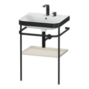 Duravit Meuble vasque Happy D.2 Plus 57,5x49 cm, 2 trous, tau mat, avec console