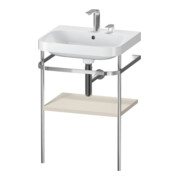 Duravit Meuble vasque Happy D.2 Plus 57,5x49 cm, 2 trous, taupe mat, avec console