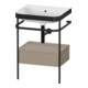 Duravit Meuble vasque Happy D.2 Plus 57,5x49 cm, sans trop-plein, avec console, 1 tiroir-1