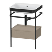 Duravit Meuble vasque Happy D.2 Plus 57,5x49 cm, sans trop-plein, avec console, 1 tiroir