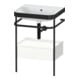 Duravit Meuble vasque Happy D.2 Plus 57,5x49 cm, sans trop-plein, blanc mat, avec console, 1 tiroir-1