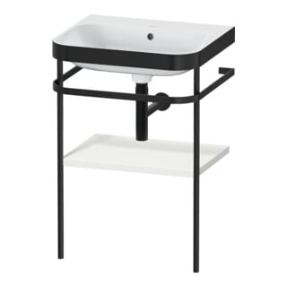 Duravit Meuble vasque Happy D.2 Plus 57,5x49 cm, sans trop-plein, blanc mat, avec console