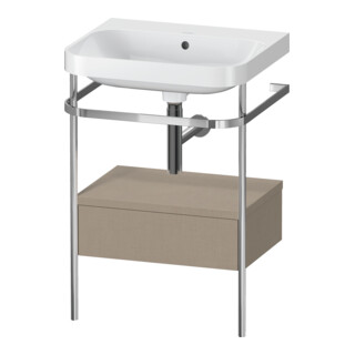 Duravit Meuble vasque Happy D.2 Plus 57,5x49 cm, sans trop-plein, laqué, avec console, 1 tiroir