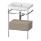Duravit Meuble vasque Happy D.2 Plus 57,5x49 cm, sans trop-plein, laqué, avec console, 1 tiroir-1