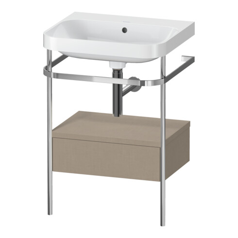 Duravit Meuble vasque Happy D.2 Plus 57,5x49 cm, sans trop-plein, laqué, avec console, 1 tiroir