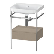 Duravit Meuble vasque Happy D.2 Plus 57,5x49 cm, sans trop-plein, laqué, avec console, 1 tiroir
