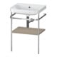 Duravit Meuble vasque Happy D.2 Plus 57,5x49 cm, sans trop-plein, laqué, avec console métal-1