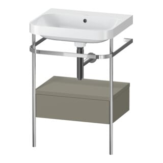 Duravit Meuble vasque Happy D.2 Plus 57,5x49 cm, sans trop-plein, mitigeur, avec console, 1 tiroir