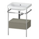 Duravit Meuble vasque Happy D.2 Plus 57,5x49 cm, sans trop-plein, mitigeur, avec console, 1 tiroir-1