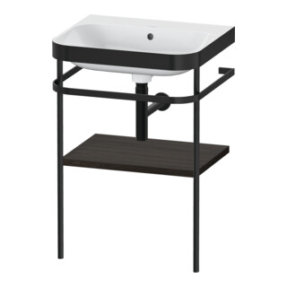 Duravit Meuble vasque Happy D.2 Plus 57,5x49 cm, sans trop-plein, noyer, avec console