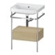 Duravit Meuble vasque Happy D.2 Plus 57,5x49 cm, sans trou, avec console, 1 tiroir-1